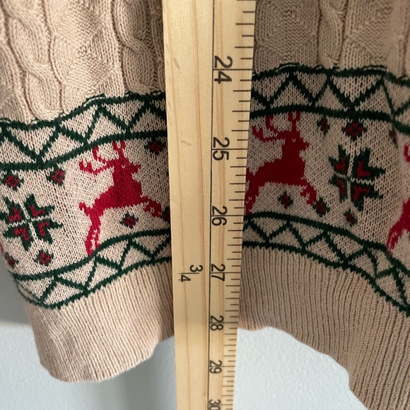 ASOS Christmas Deer Fair Isle Turtleneck Sweater - Picture 8 of 9